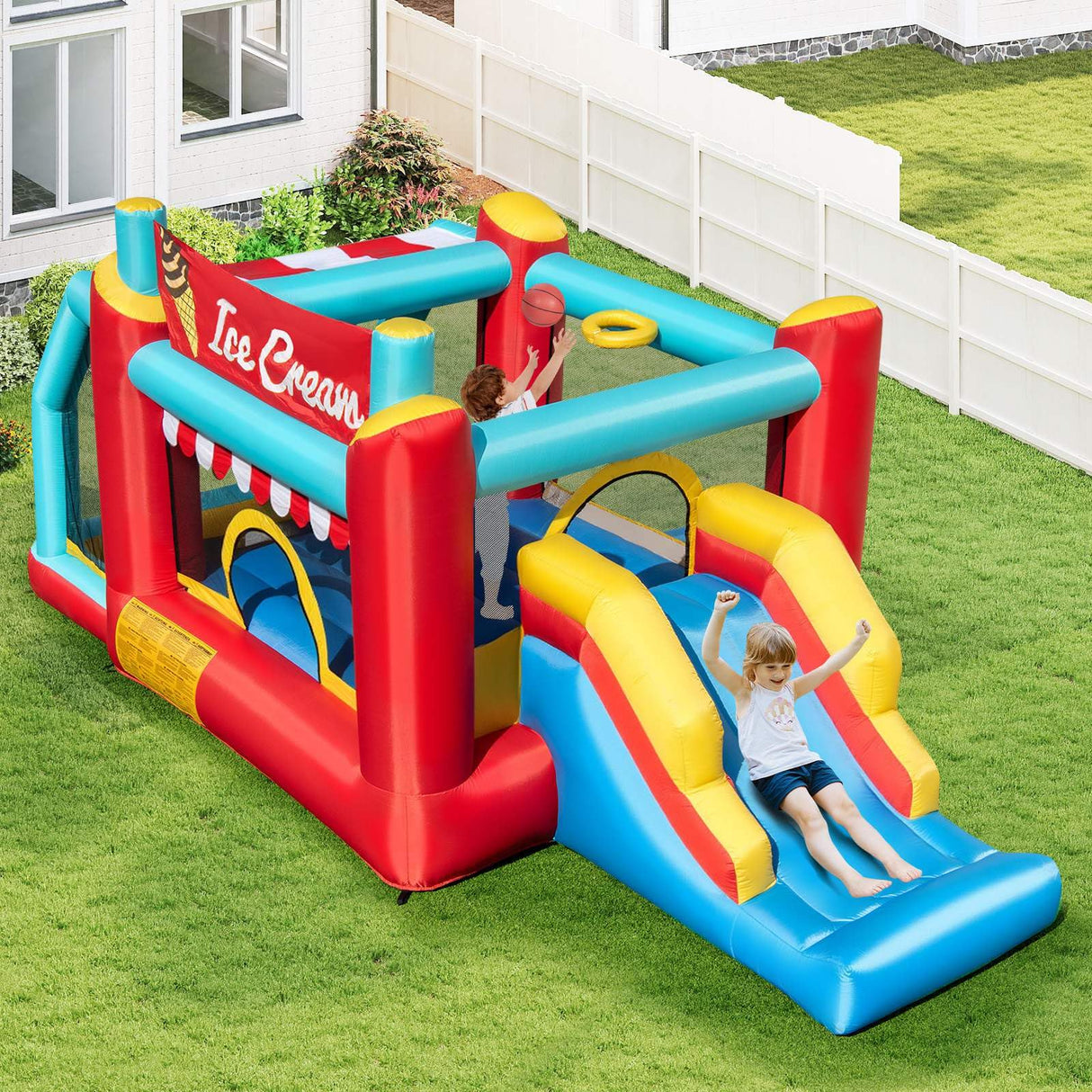 HONEY JOY 5-in-1 Ice Cream Jumping Castle