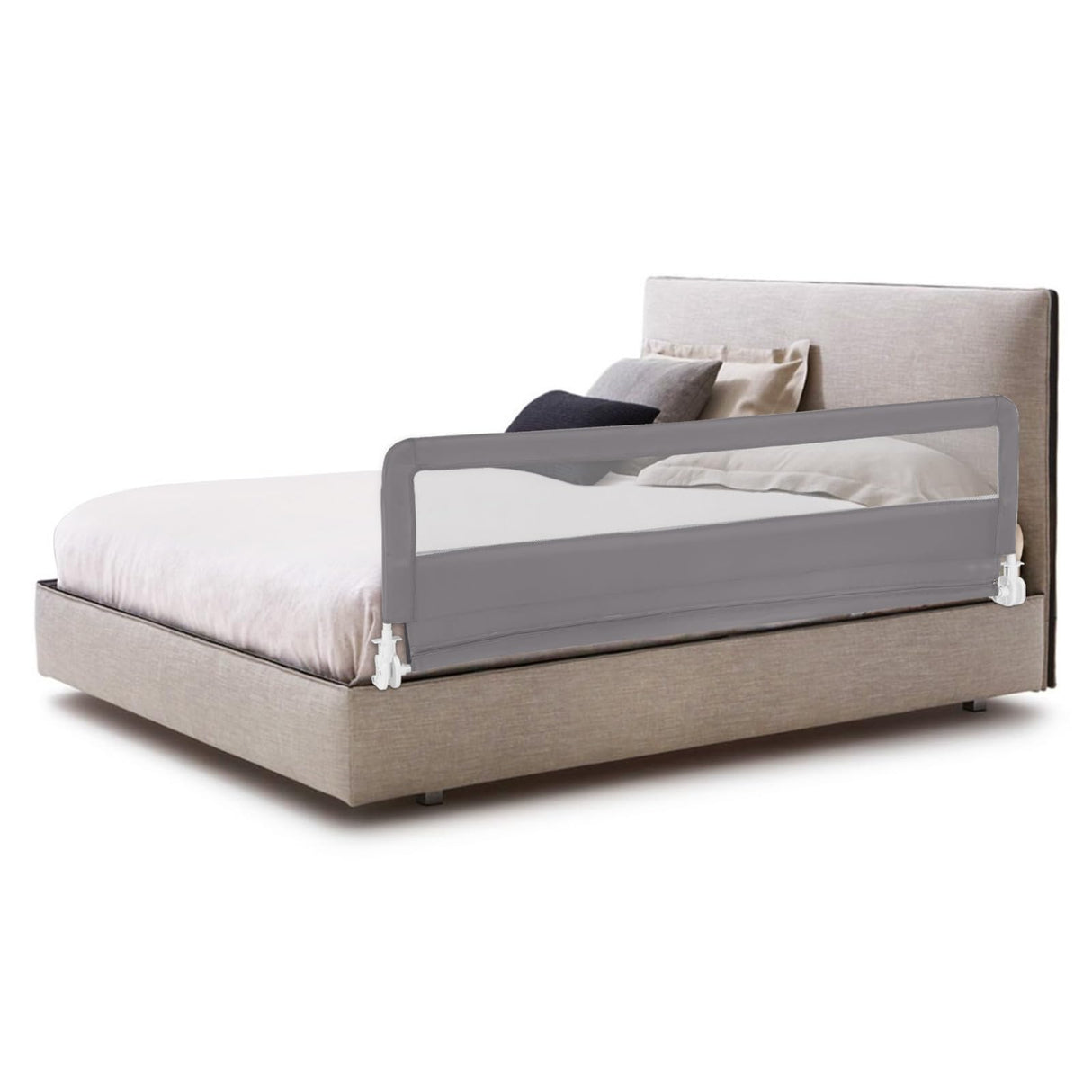 BABY JOY Bed Rail Guard for Toddlers, 180 x 55 cm Foldable Baby Bed Rail