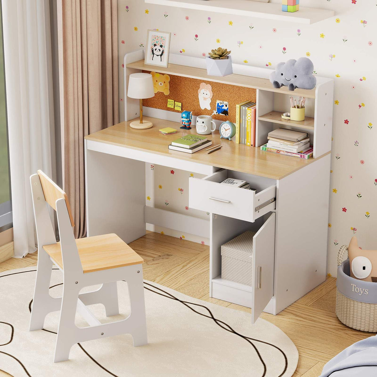 Kids Study Desk and Chair Set