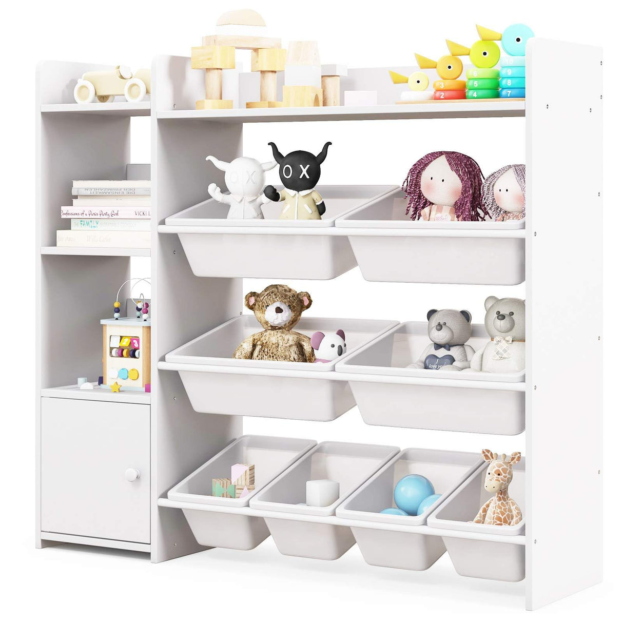 HONEY JOY Kids Bookshelf, Toy Storage Organiser