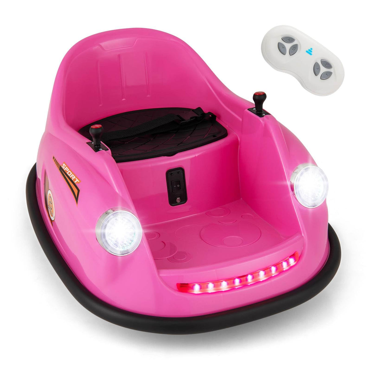 12V Electric Kids Ride on Bumper Car with Remote Control for Toddlers 2-5 Years Old
