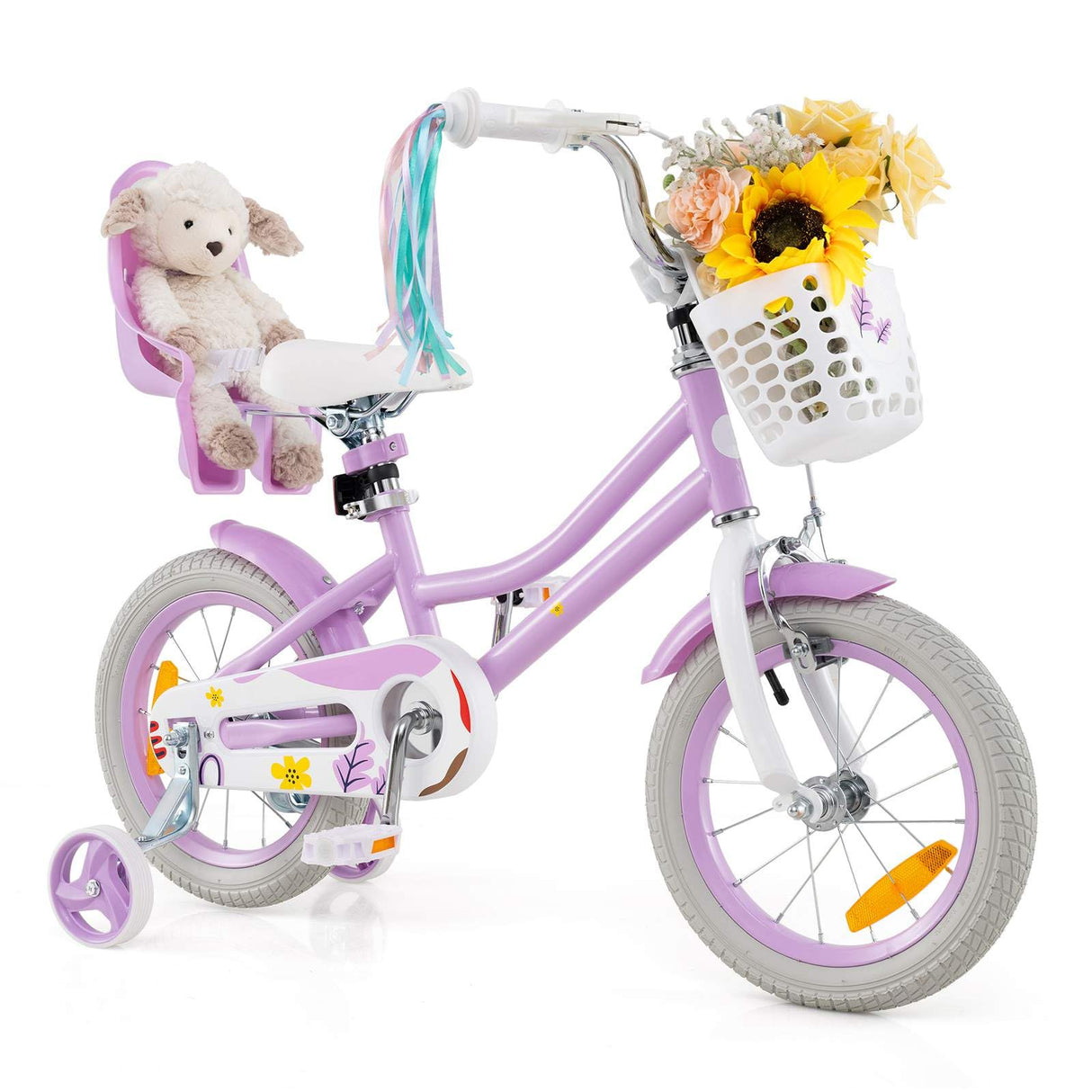 HONEY JOY Kids Bike, 12 / 14 Inch Children Bicycle