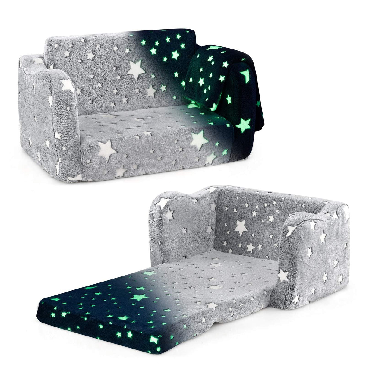 Glow in The Dark Toddler Chair with Blanket