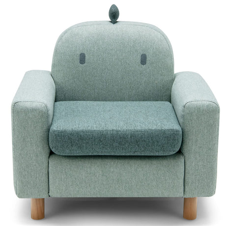 HONEY JOY Kids Sofa, Toddler Chair w/Solid Wood Frame, Thick Cushion, Child Armchair for Play Room