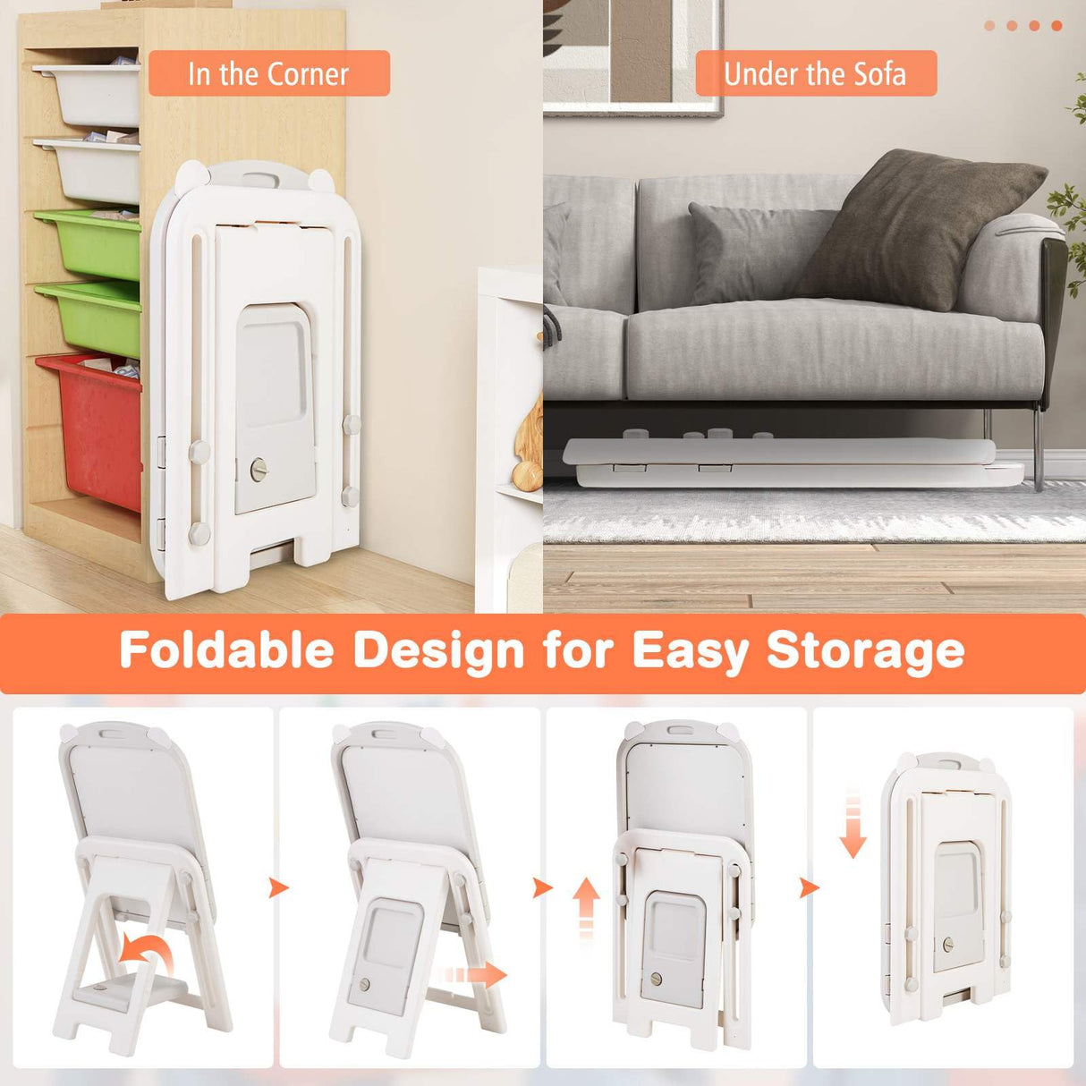 HONEY JOY Kids Art Easel and Chair Set