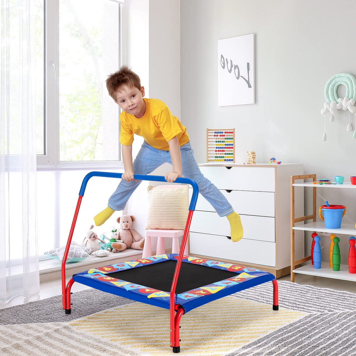36” Square Toddler Trampoline - Babyjoy