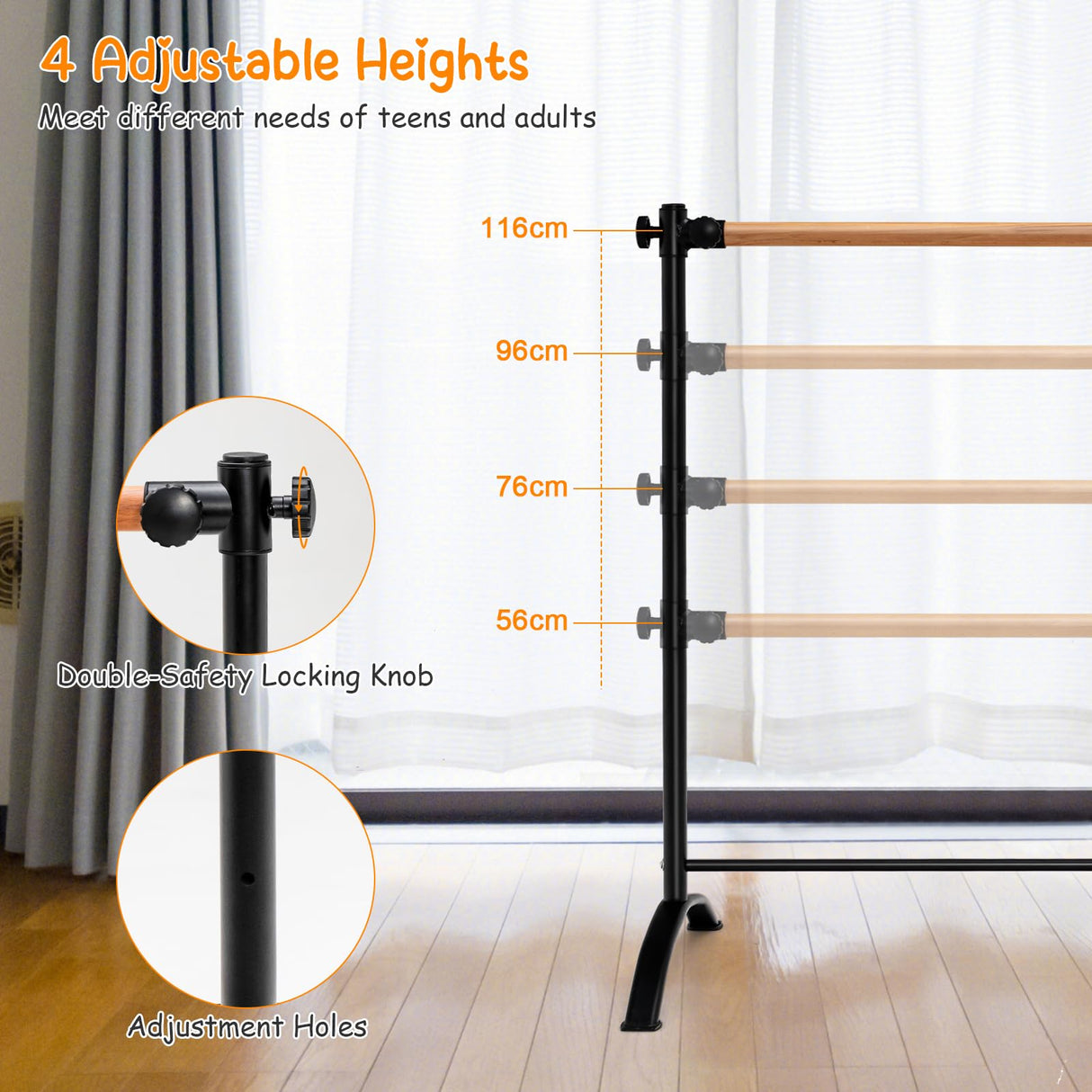 HONEY JOY Portable Ballet Barre