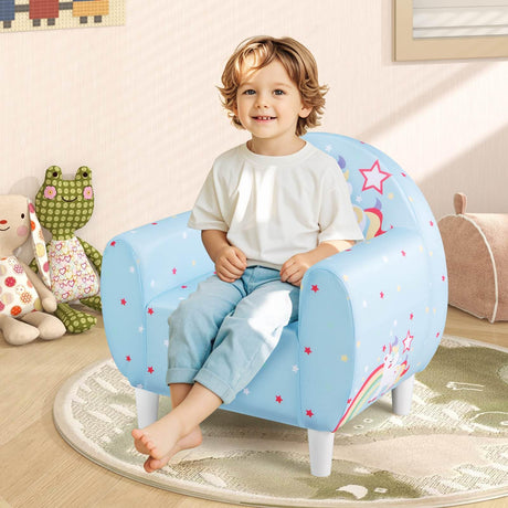 HONEY JOY Kids Sofa, Toddler Upholstered Armchair