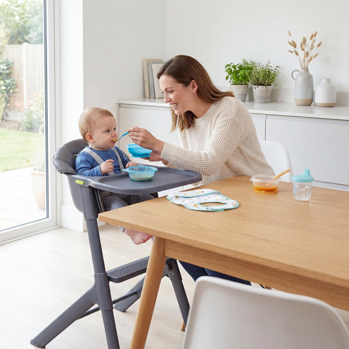 BABY JOY 3-in-1 Washable Baby High Chair