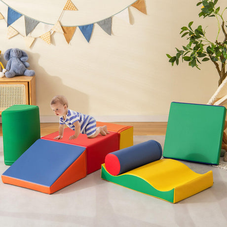 Kids Crawl & Climb Foam Play Set, 7-Piece - Baby Joy