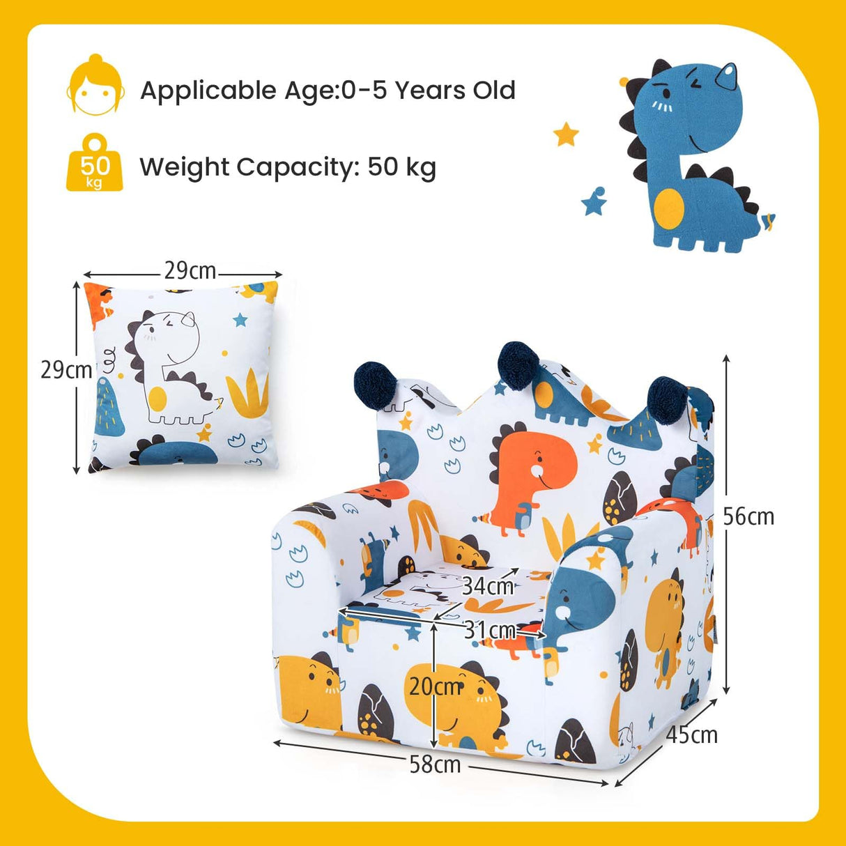 HONEY JOY Kids Sofa Chair