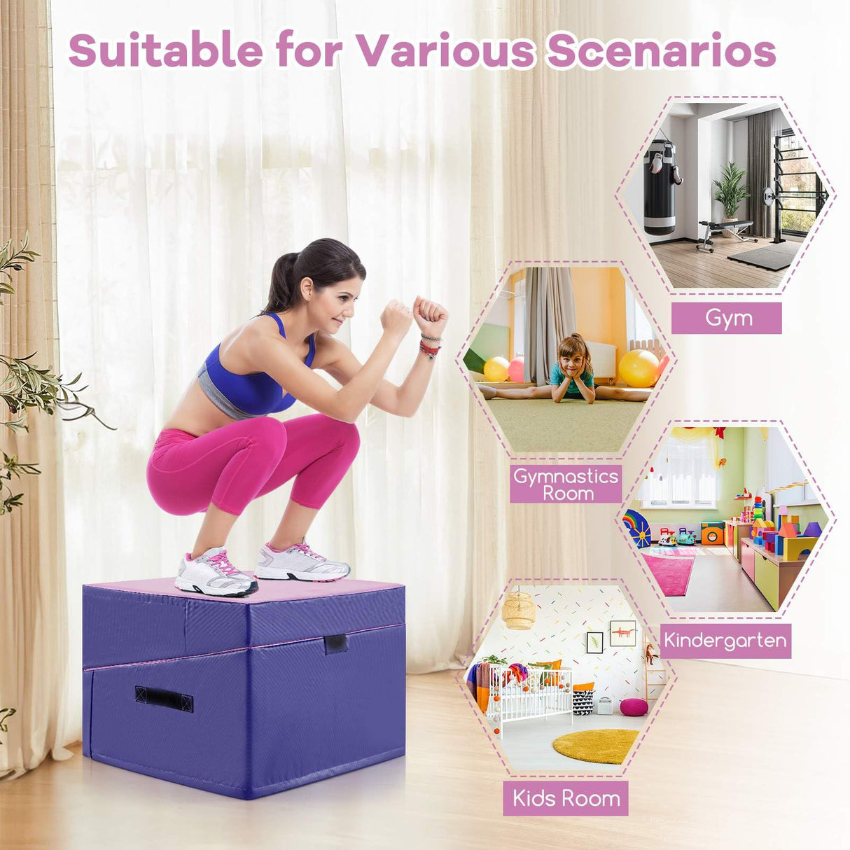 BABY JOY Foam Playset Gymnastics Tumbling Mat