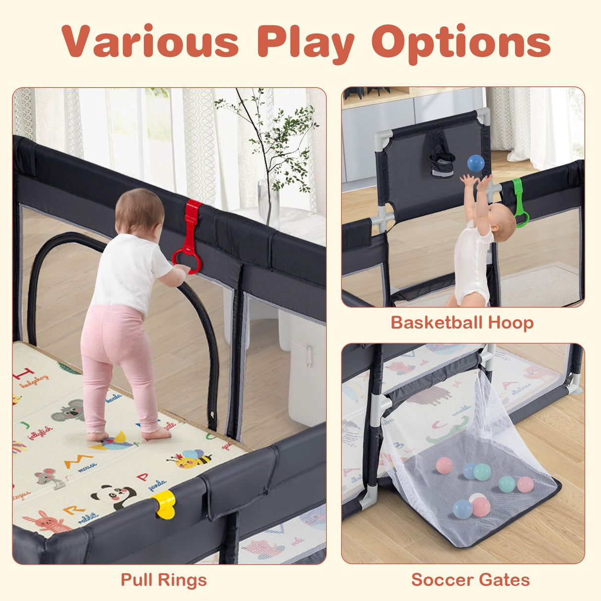 185 x 155cm Baby Playard