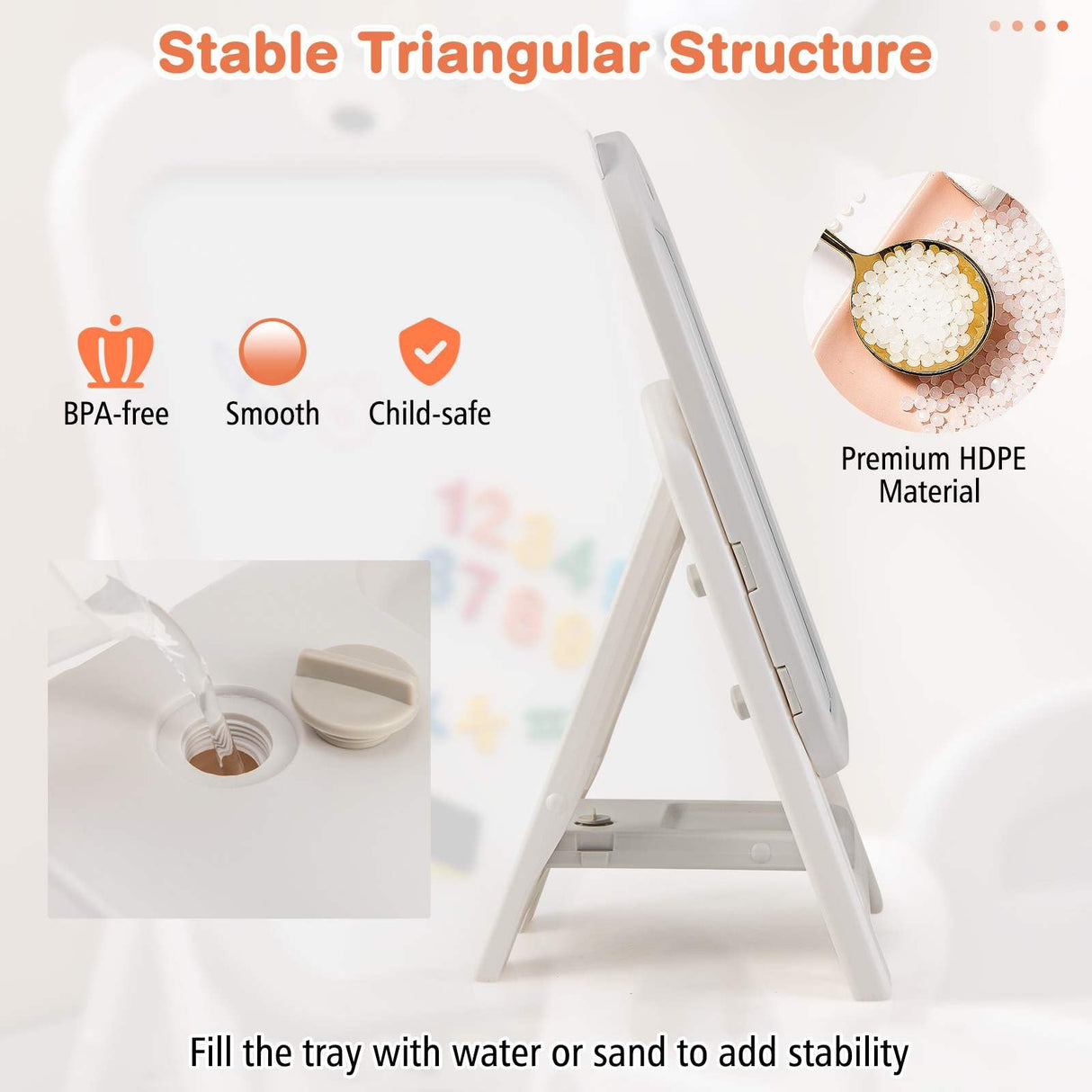 HONEY JOY Kids Art Easel and Chair Set