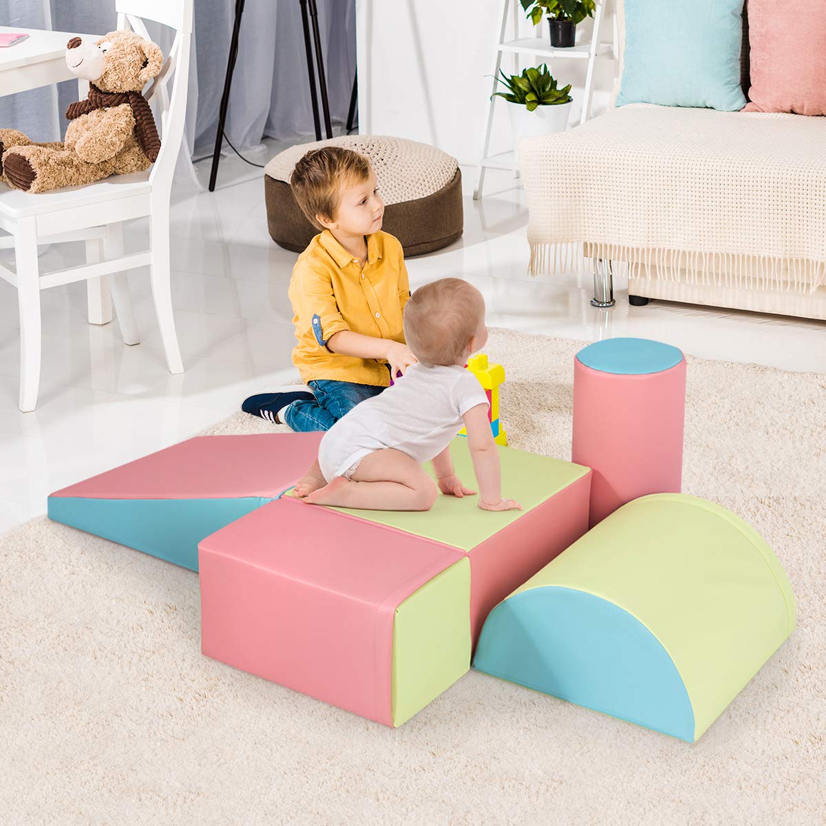 5-Piece Kids Climb & Crawl Activity Playset - Babyjoy