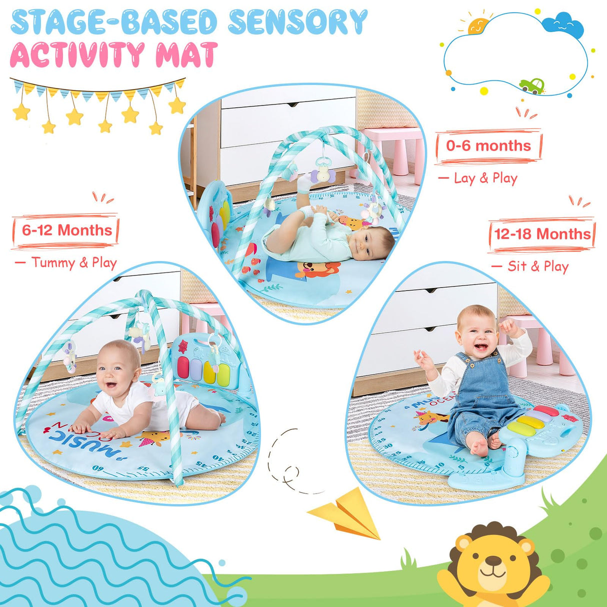 HONEY JOY Baby Gyms Play Mats