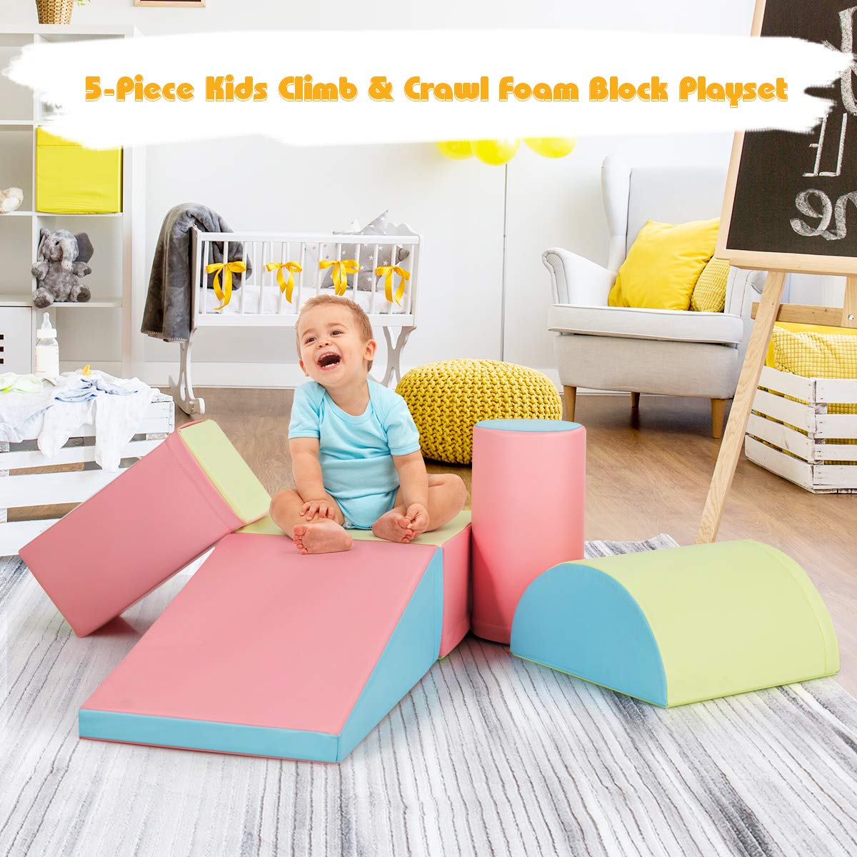 5-Piece Kids Climb & Crawl Activity Playset - Babyjoy