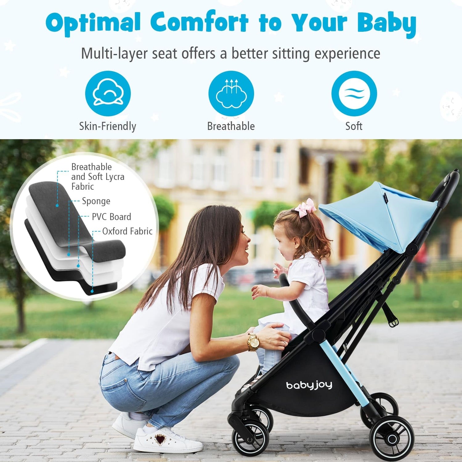 BABY JOY Lightweight Baby Stroller
