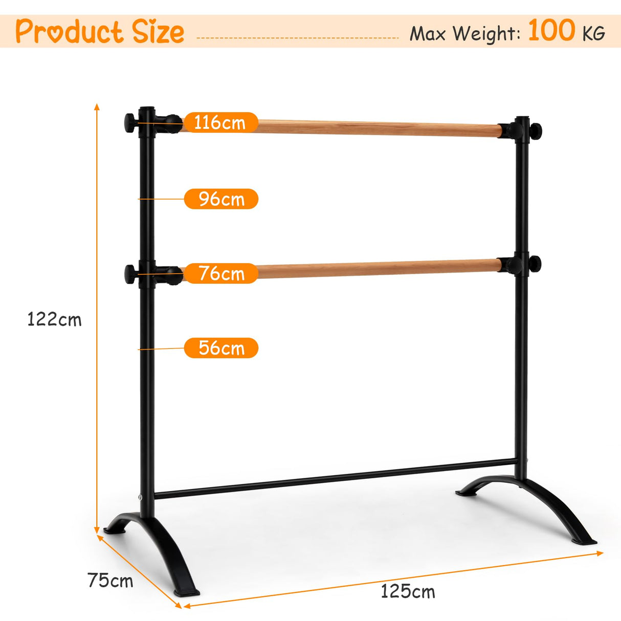 HONEY JOY Portable Ballet Barre