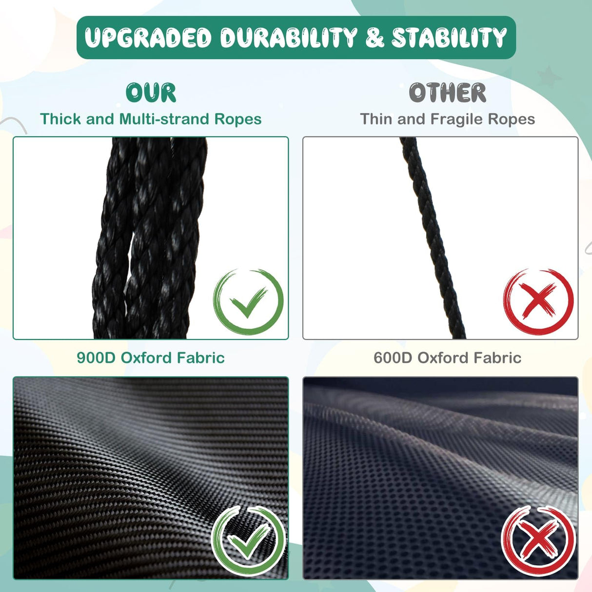 HONEY JOY 40”/100CM Saucer Tree Swing, Kids Flying Circle Swing Seat