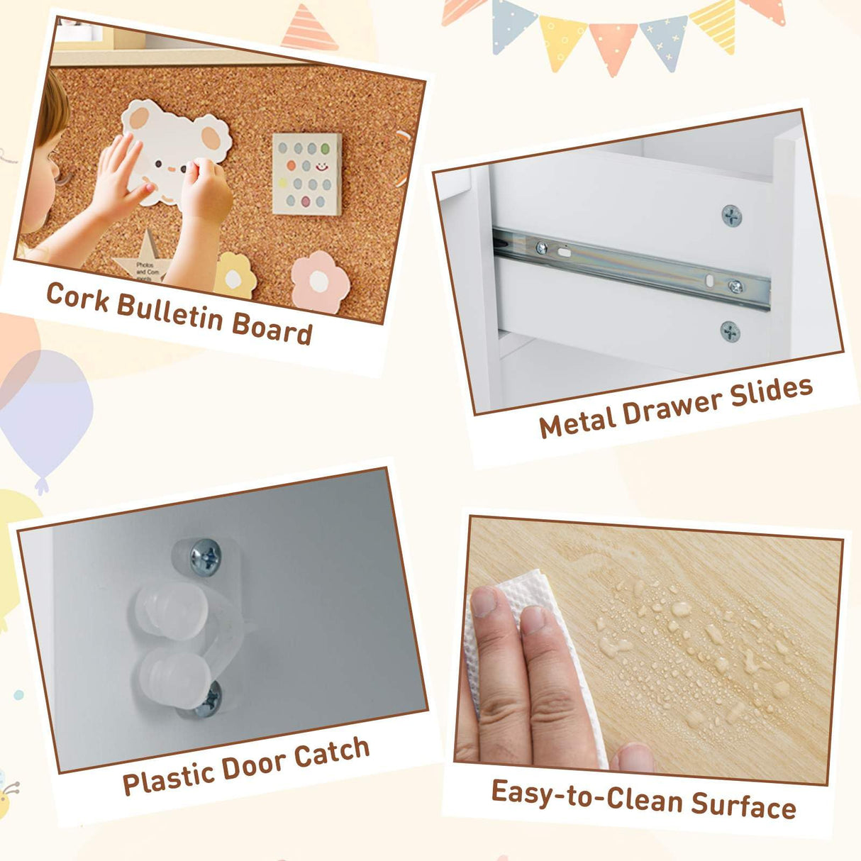 Kids Study Desk and Chair Set