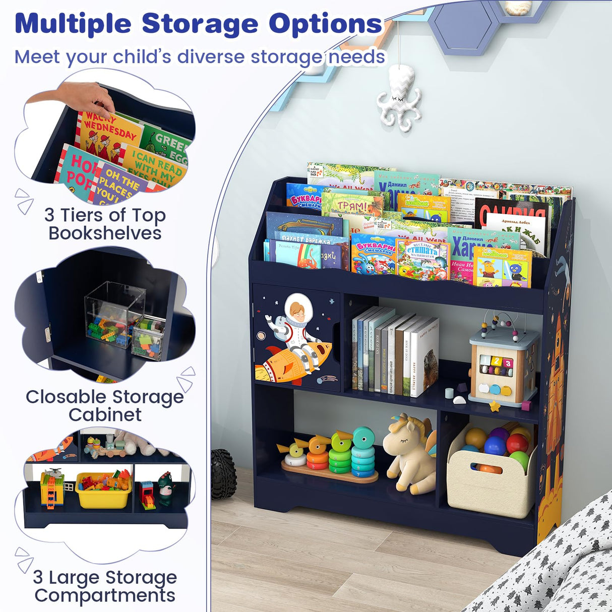 HONEY JOY Toy Storage Organiser Display Stand