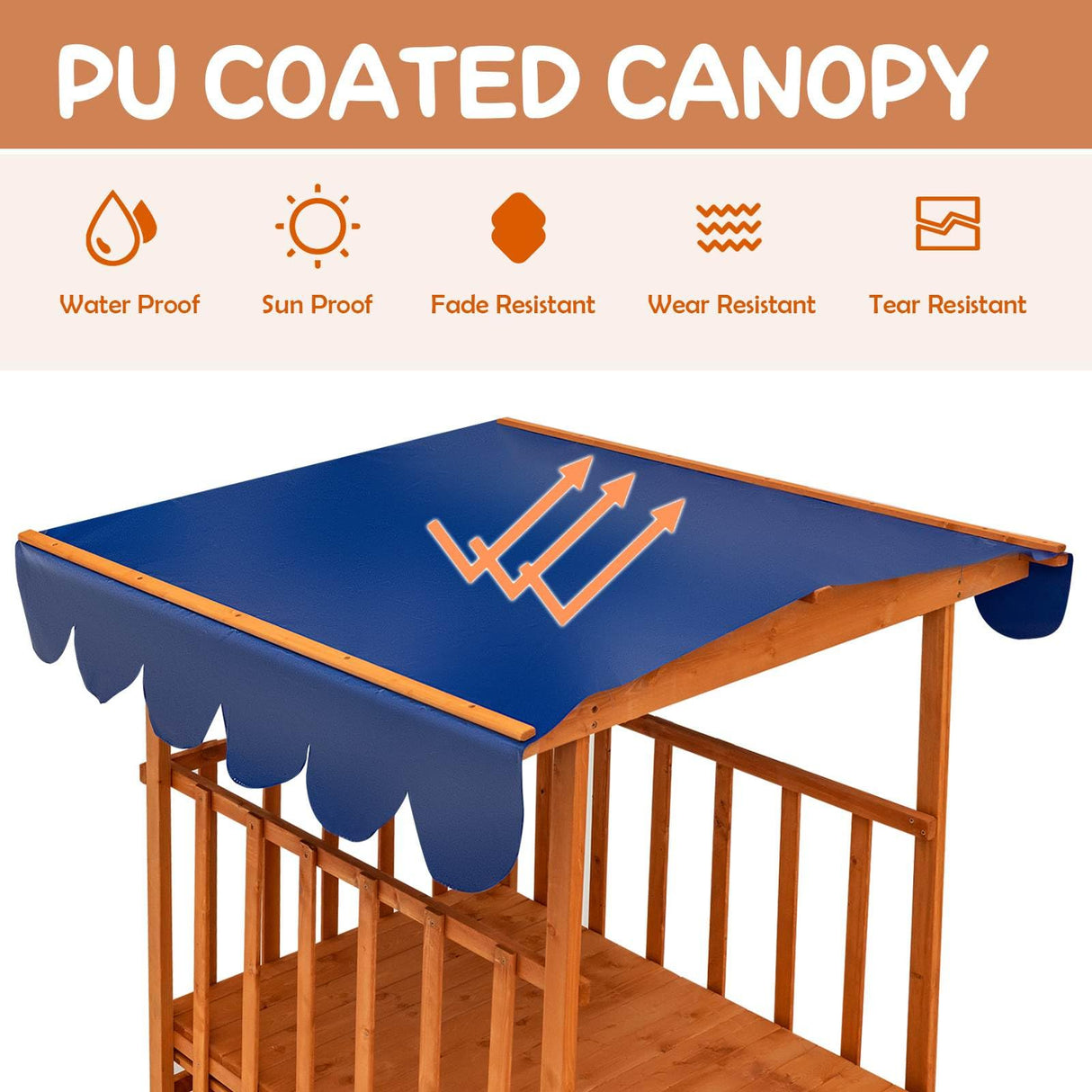 Kids Wooden Sandpit