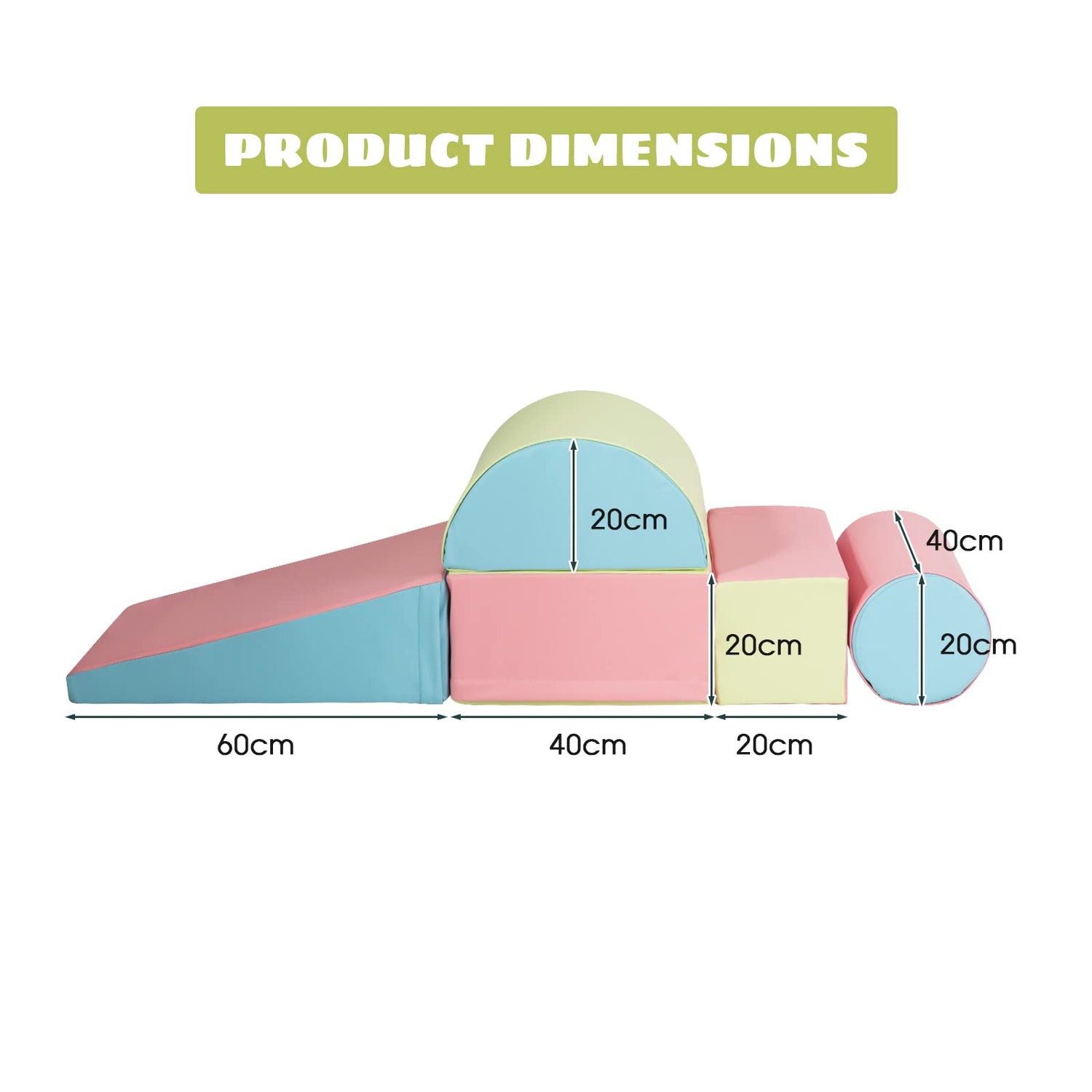 5-Piece Kids Climb & Crawl Activity Playset - Babyjoy