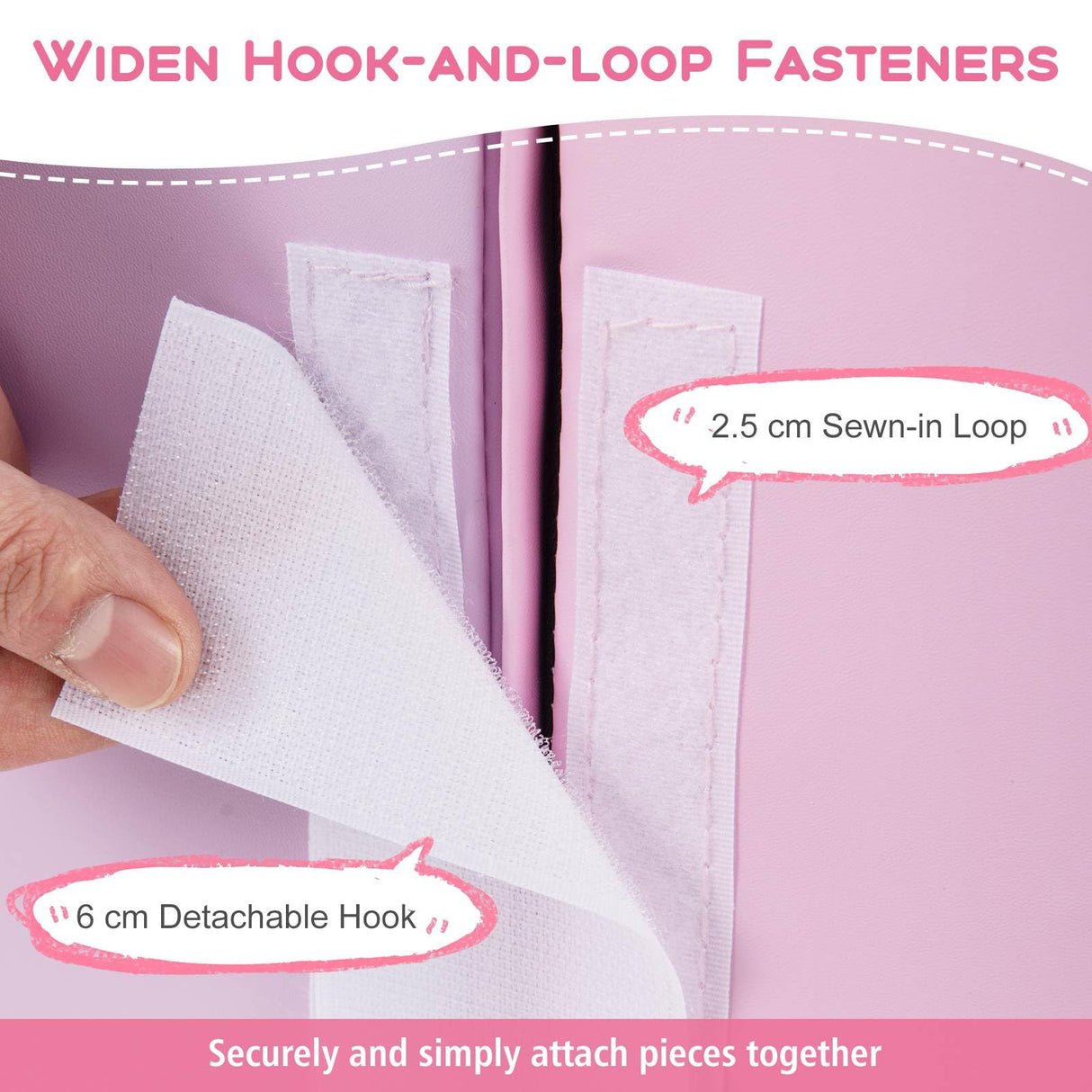 6-Piece Foam Climbing Blocks, Lightweight Soft Climbing Indoor Set with Hook and Loop Fasteners