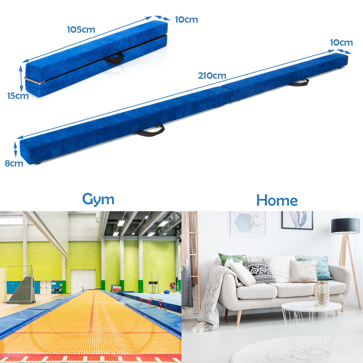 Folding Balance Beam, Portable Gymnastic Beam