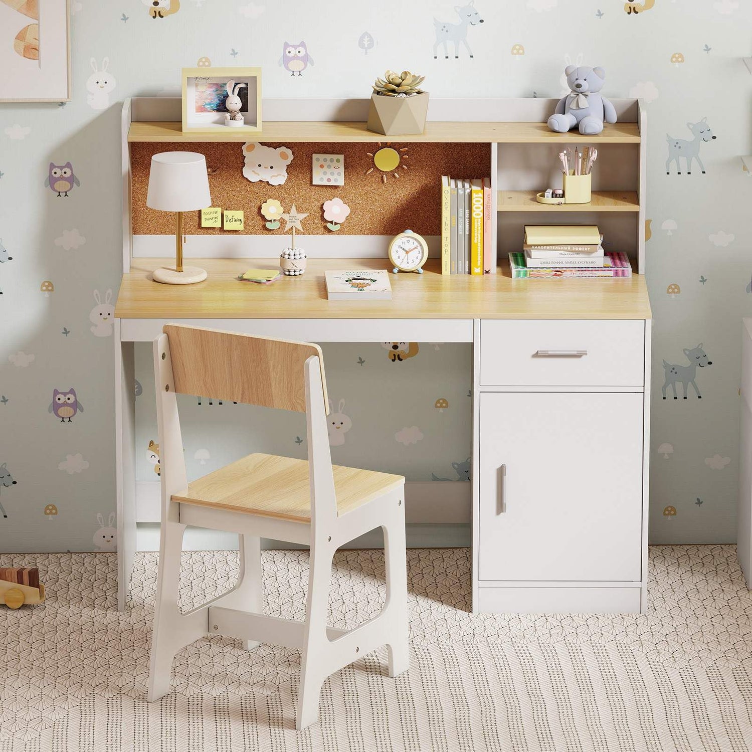 Kids Study Desk and Chair Set