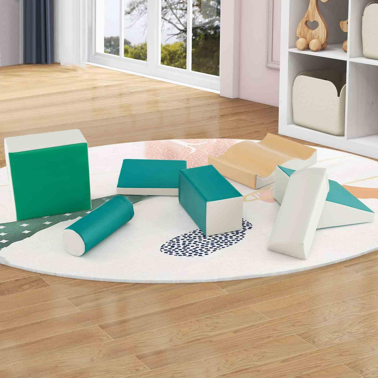 Kids Crawl & Climb Foam Play Set, 7-Piece - Baby Joy