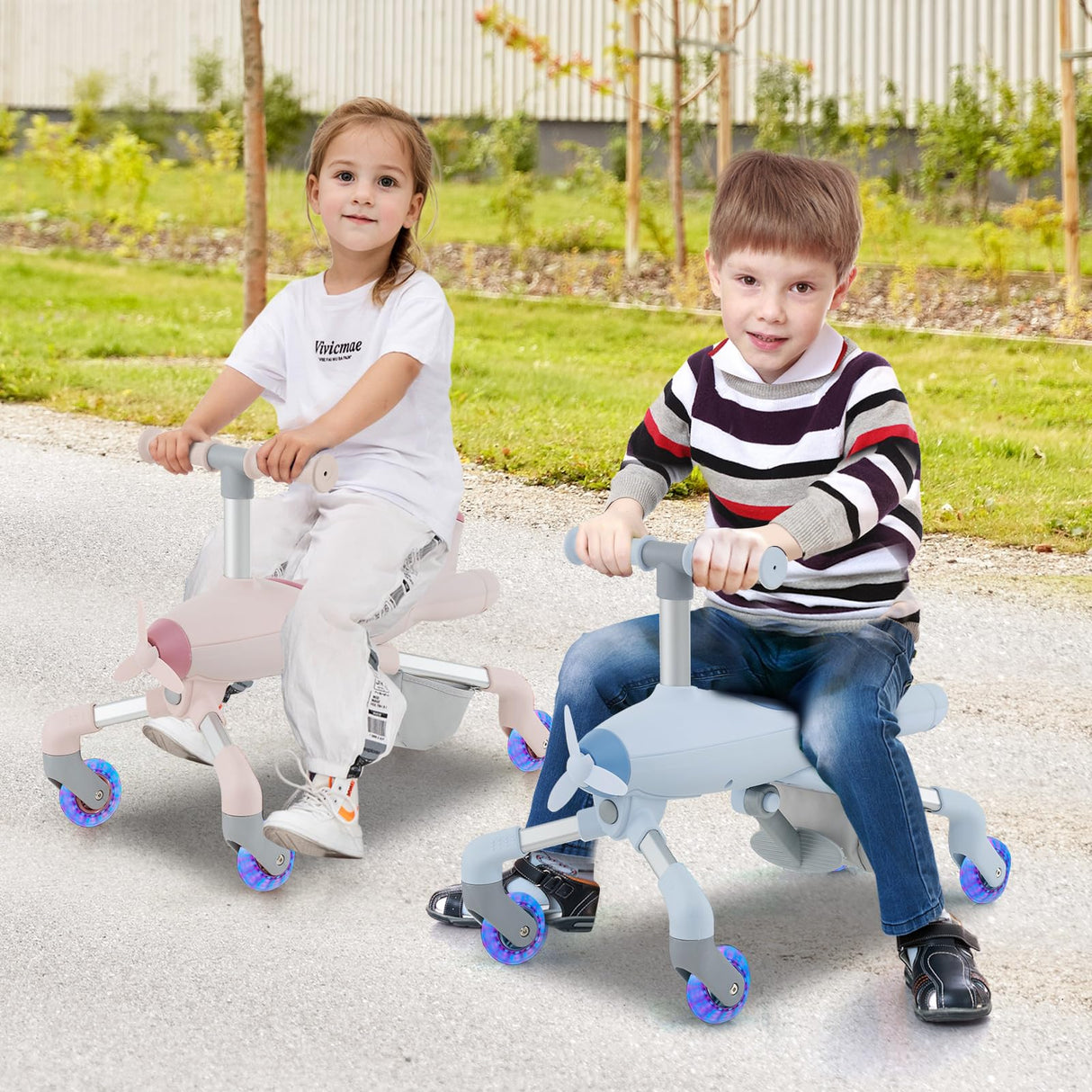 HONEY JOY 2-in-1 Kids Ride-on Push Car
