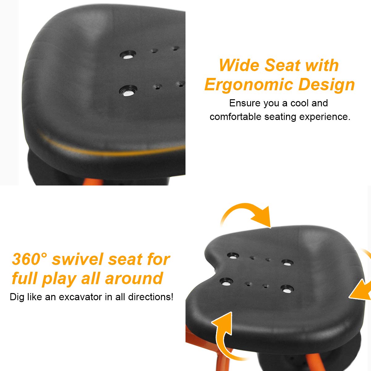 BABY JOY Kids Ride-on Sand Digger with Wheels