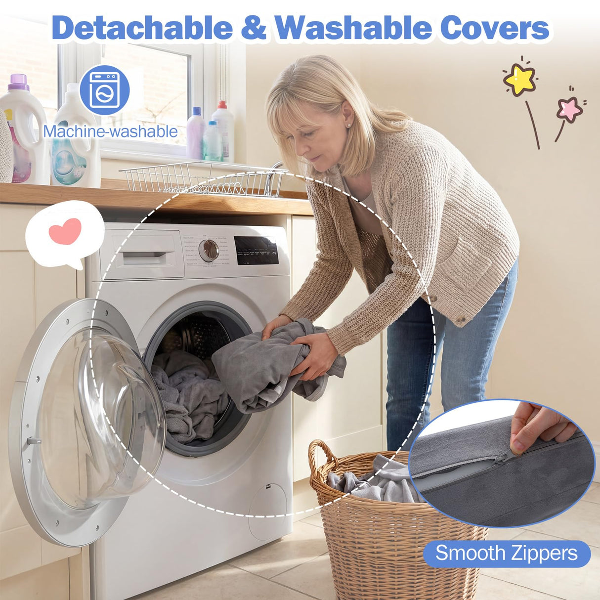 HONEY JOY 10 PCS Modular Kids Play Couch Toddler Climb & Crawl Foam Playset