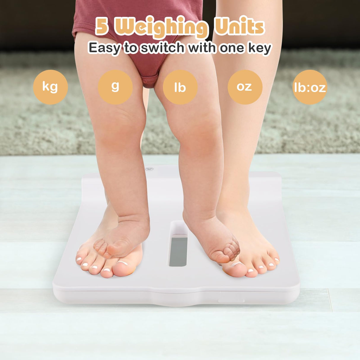 3 in 1 Infant Scale w/Detachable Tray for Body Weight & Height Measurement