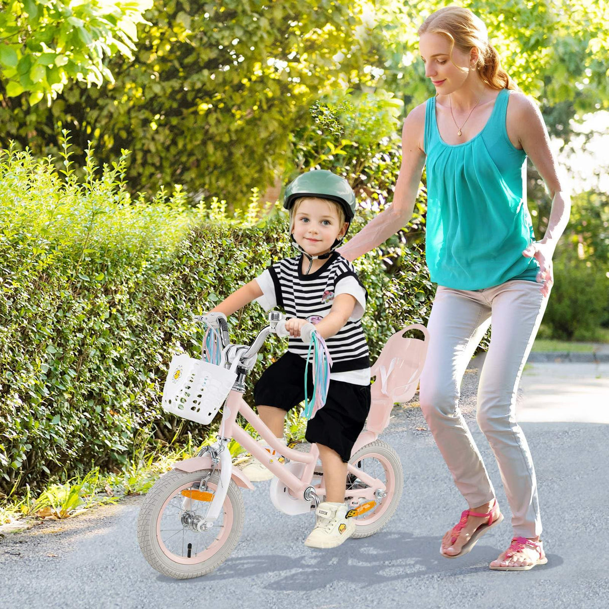 HONEY JOY Kids Bike, 12 / 14 Inch Children Bicycle