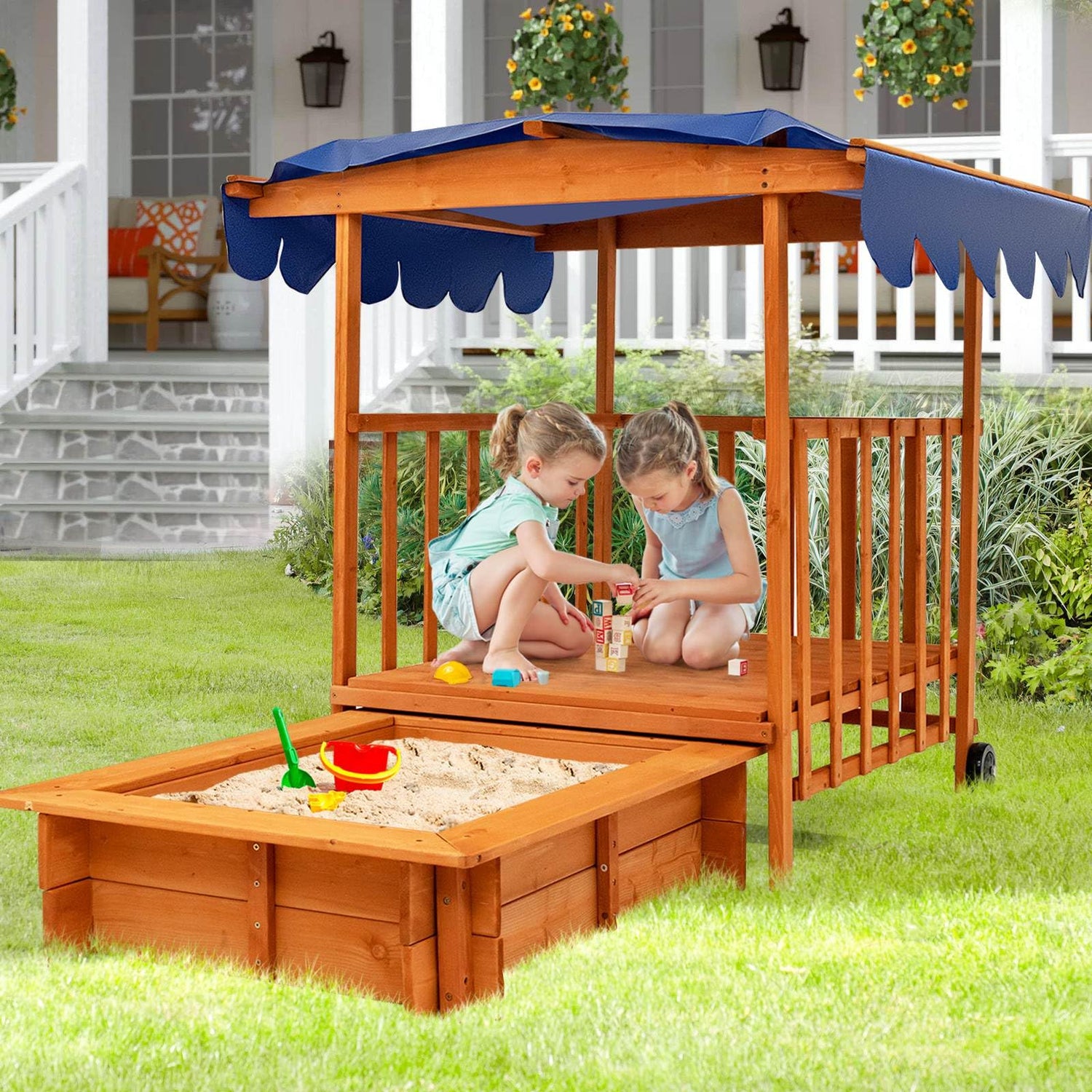 Kids Wooden Sandpit