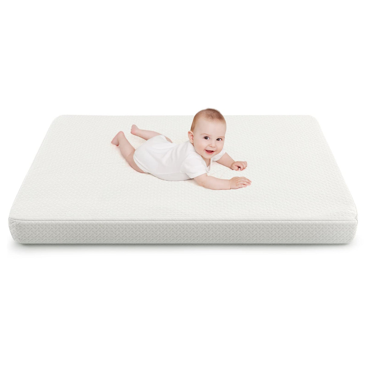 BABY JOY 97 x 68 cm Baby Cot Mattress, Dual Sided 8CM Thickness Toddler