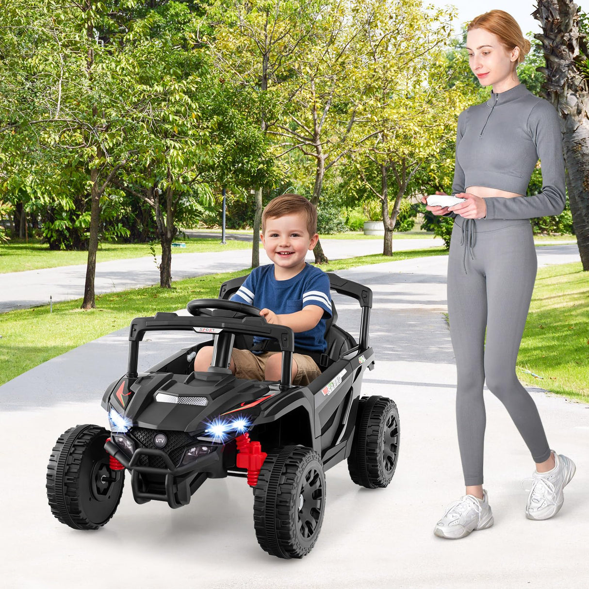 12V Kids Ride On Car, Electric UTV Truck with Remote Control