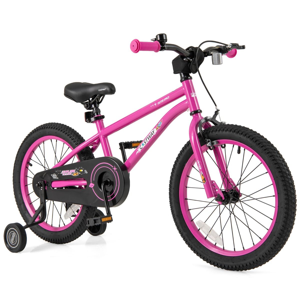 HONEY JOY 14 16 18 Inch Kid’s Bike Bicycle Removable Training Wheels for 3-8 Years