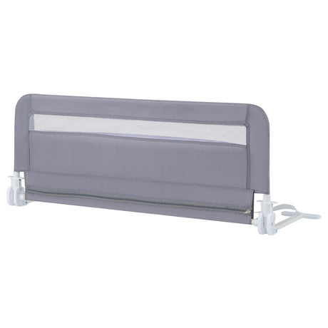 Toddler Foldable Bed Rail, Grey - BABY JOY