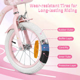 14/16 Inch Girls Bike with Front Bag and Streamers for 3-5/4-7 Years Old Item No: 29530738