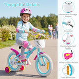 14/16/18 Inch Kids Bike Adjustable with Removable Basket for 3-8 Years Old