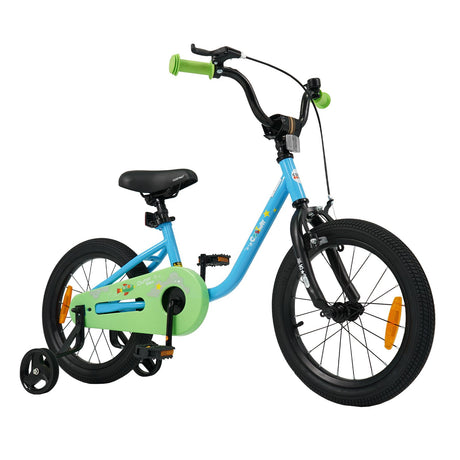 14/16-Inch Children Bicycle with Removable Training Wheels and Adjustable Seat for kids