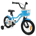 14/16/18 Inch Kids Bicycle with Training Wheels and Dual Brake System for Girls and Boys