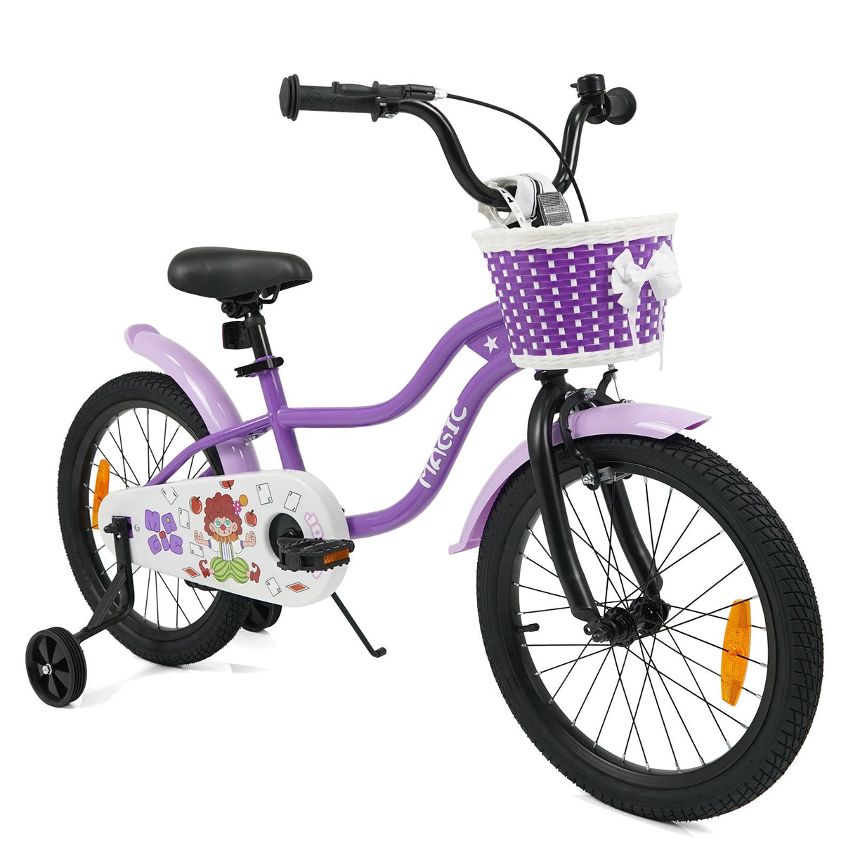 14/16/18 Inch Kids Bicycle with Training Wheels and Dual Brake System for Girls and Boys