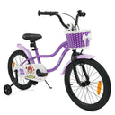 14/16/18 Inch Kids Bicycle with Training Wheels and Dual Brake System for Girls and Boys