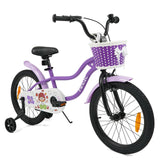 14/16/18 Inch Kids Bicycle with Training Wheels and Dual Brake System for Girls and Boys