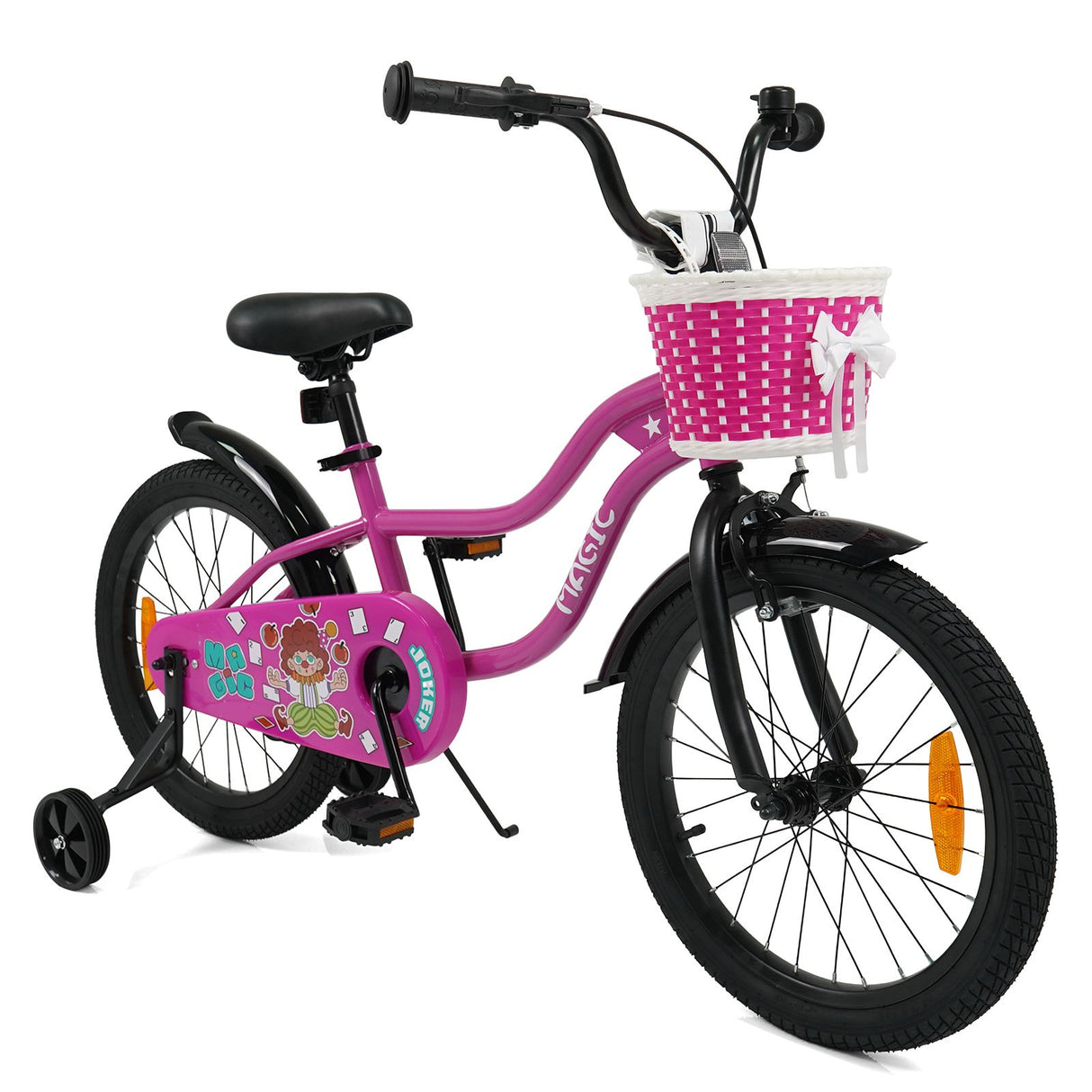 14/16/18 Inch Kids Bicycle with Training Wheels and Dual Brake System for Girls and Boys